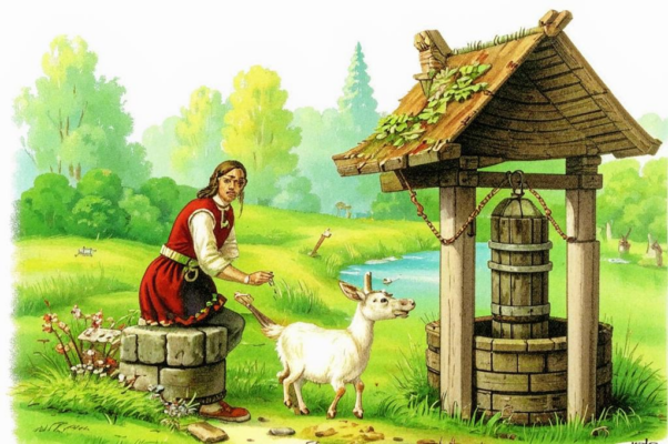 Лисица и козел