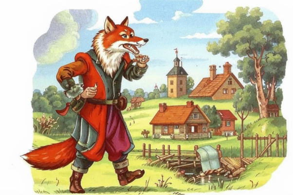 Мужик, лисица и собака