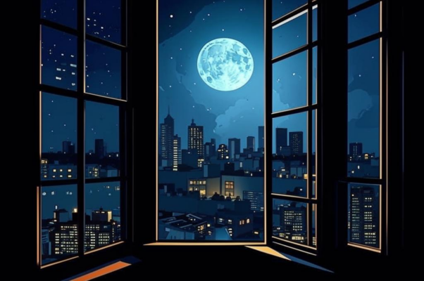 «В открытое окно широкими снопами...»