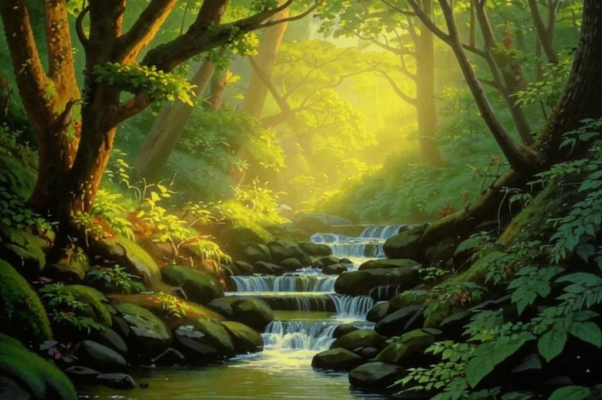 «В узком овраге прохлада и тень...»