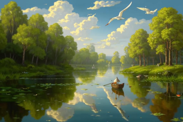 «Весенний тихий день: по небу пробегают...»