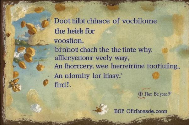«Не гонись за высотой призванья...»