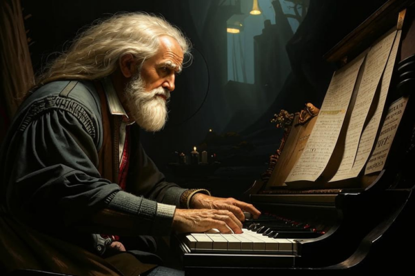 «С пожелтелых клавиш плачущей рояли...»