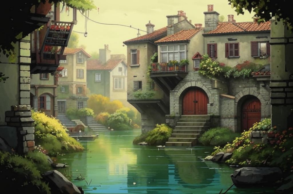 «Среди убогих стен чужого городка...»