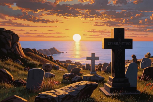 На могиле А. И. Герцена