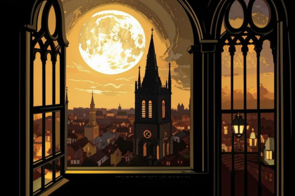 Отрывок («Ложились сумерки.  Таинственно мерцая…»)