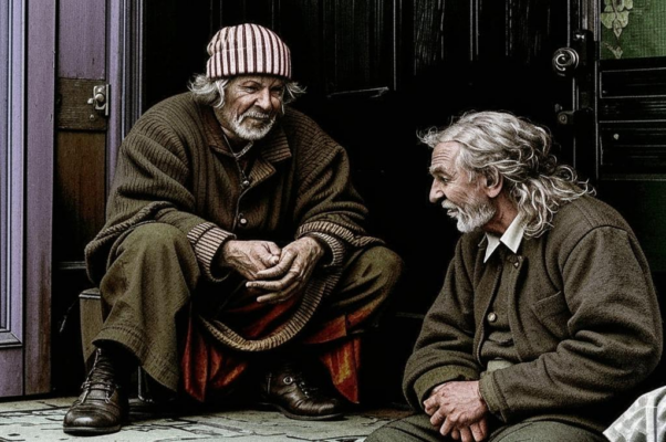 Дьяк и нищий