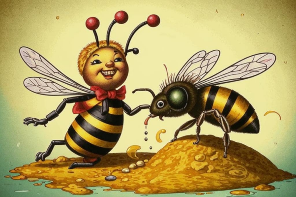 Жук и пчела