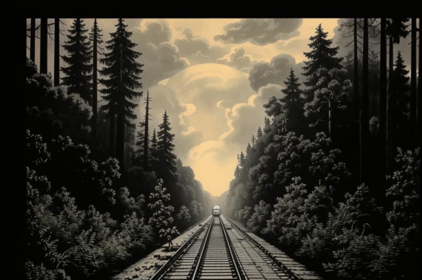 «Еду. Деревья, столбы у дороги...»