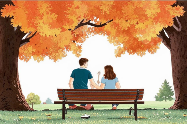 «И стоит под кленами скамейка...»