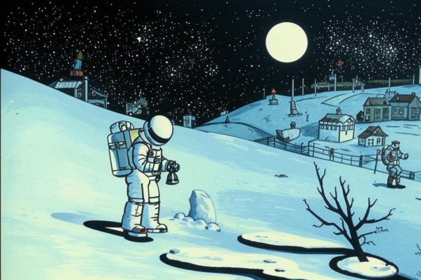 «По луне, по луне иду...»