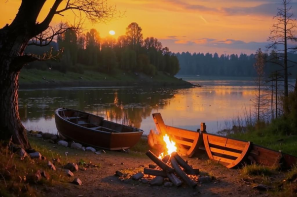 В закатный час
