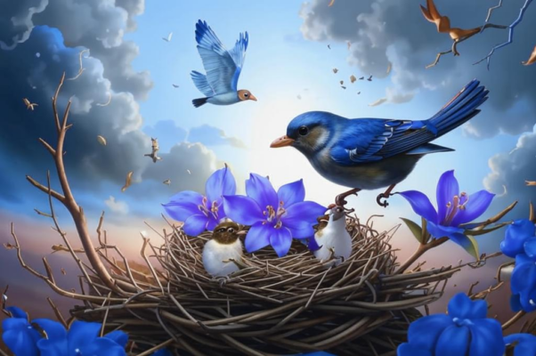 «Первый гром прогремел. Яркий блеск в синеве…»