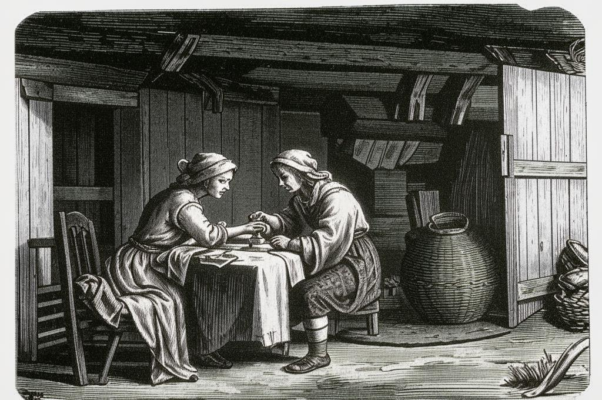 Мать и дочь («Худа, ветха избушк…»)