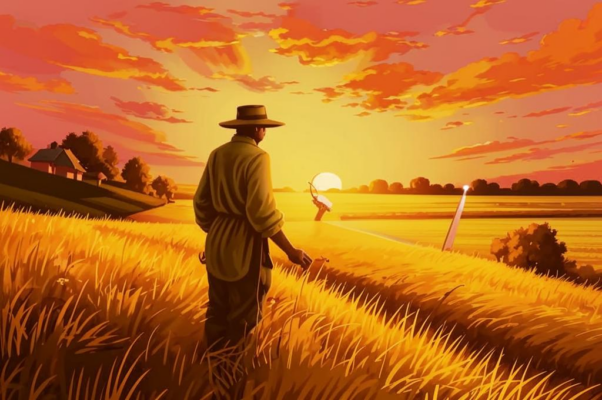 Пахарь («Солнце за день нагулялося…»)