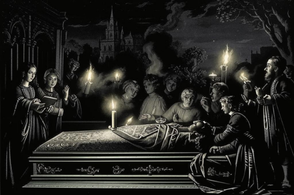 Похороны («Парчой покрытая гробница…»)