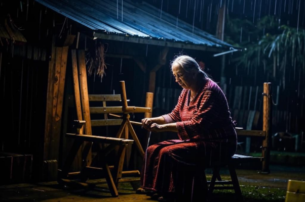 Пряха («Ночь и непогодь.  Избушк…»)