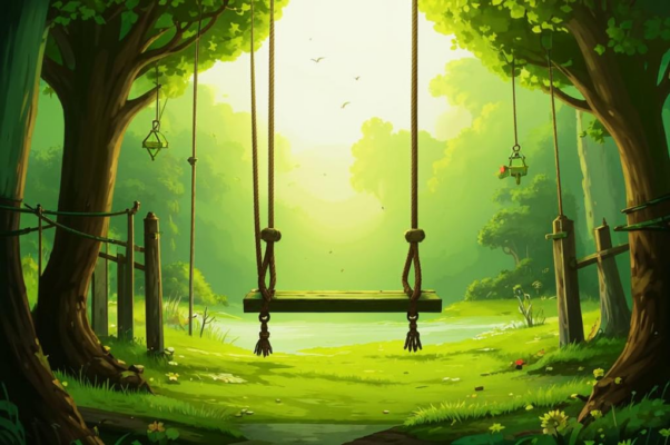 Качели («Пусть начнёт зеленеть моя изгород…»)