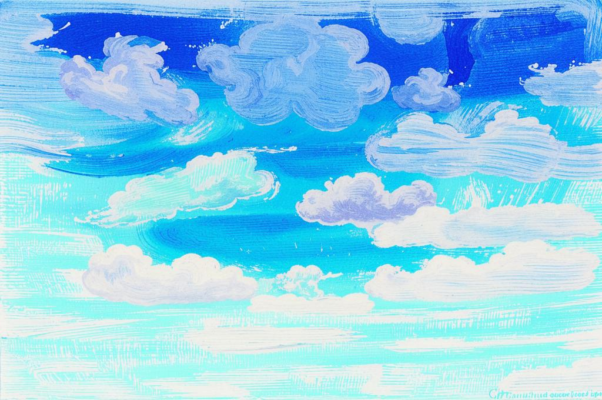 Река — облака