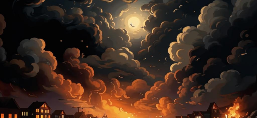 «Под вечер тучи взвились над слободкой...»