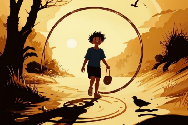 «Мальчик катит по дорожке...»