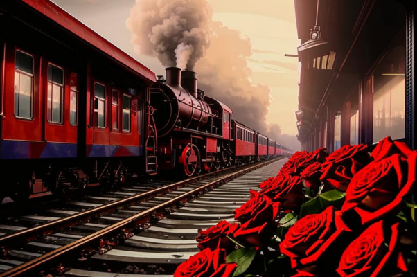 «На вокзале, где ждали пыхтя паровозы...»