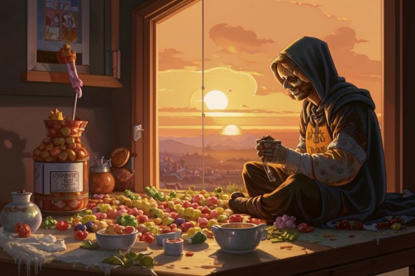 «Утром съев конфету «Еж»...»