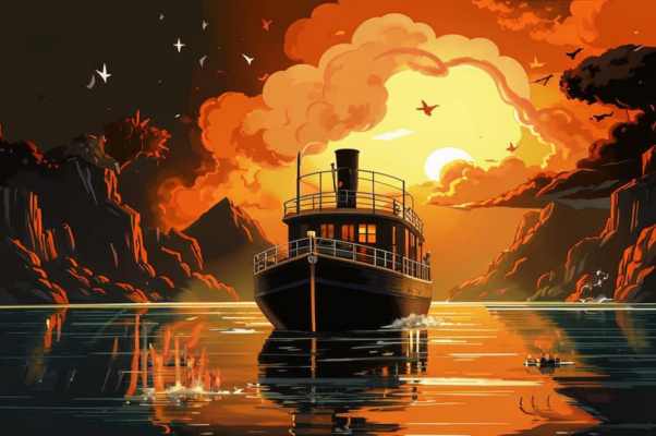 «Отчаливает пароход...»