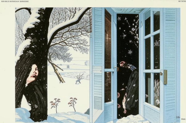 «За стеклом окна — стекло...»