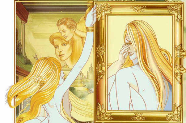 «Зеркало держит Эрот перед ней и в стекле его хрупком...»