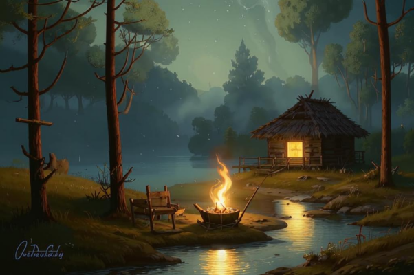 Ночь («Лугом стелется дым от сухого костр…»)