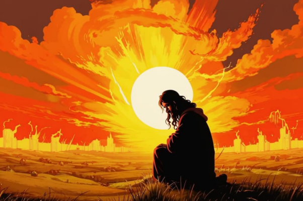 «В эти дни земля горячее солнца...»