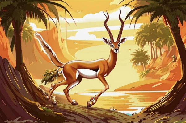 The wild gazelle