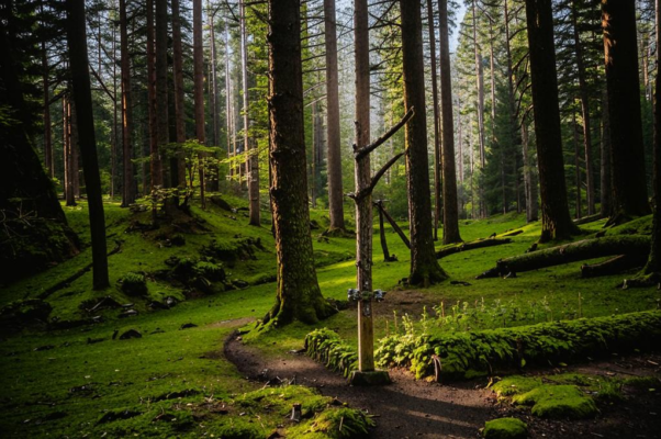 Дорога («Глухая лесная дорог…»)