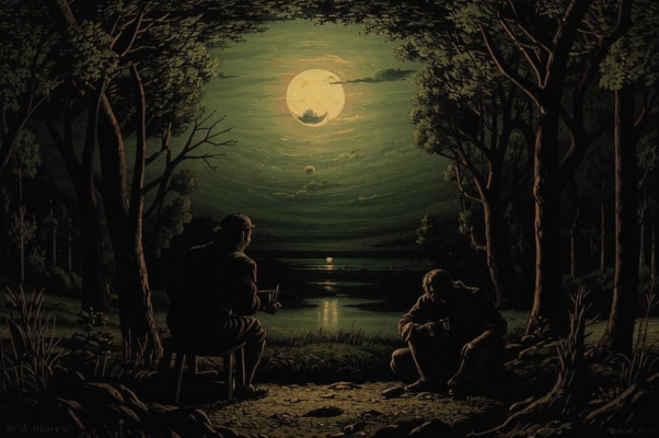When all around grew drear and dark...