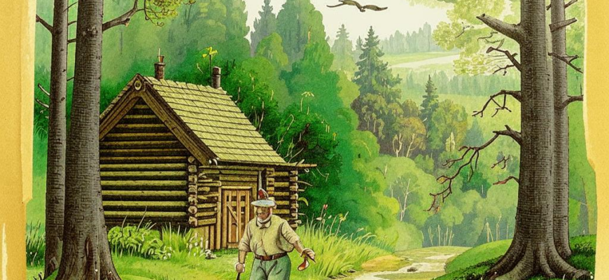 Старик («У лесной опушки домик небольшо…»)