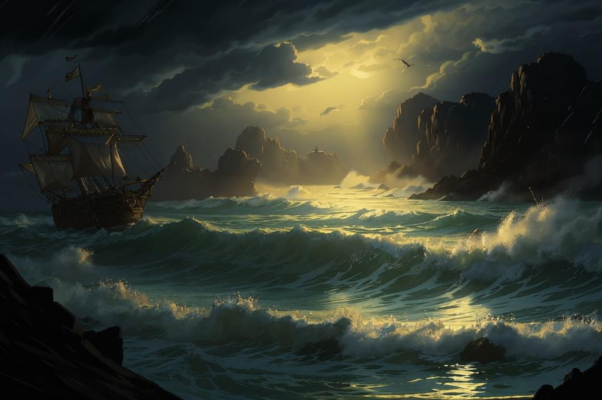 «Грозно море шумит во мраке...»