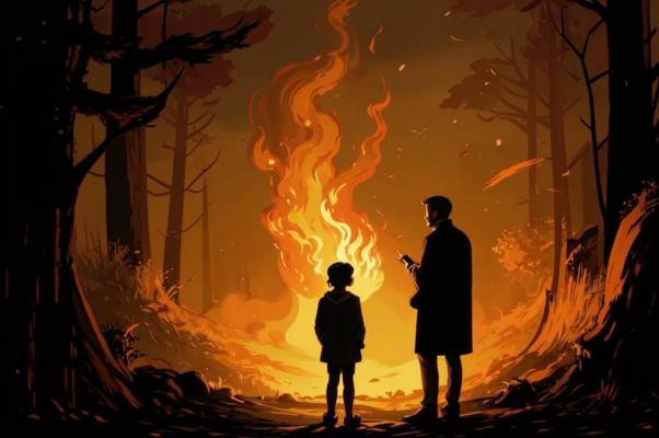 «Чуть уголь тлеет. Я сижу один...»