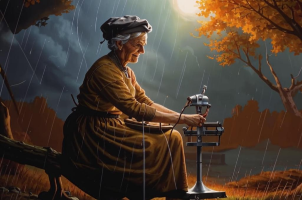 «Дождь осенний льется глухо...»