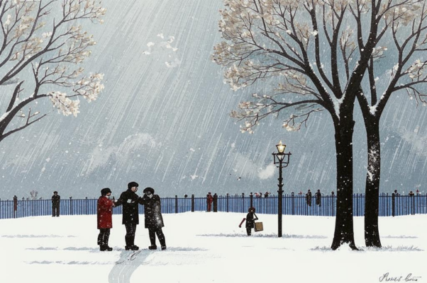 «Блестит зима. На выгоне публичном...»