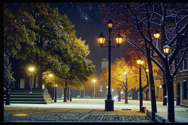 «Город тихо шумит. Осень смотрится в белое небо...»