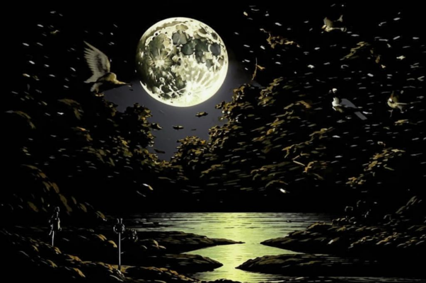 «Вечер блестит над землею...»