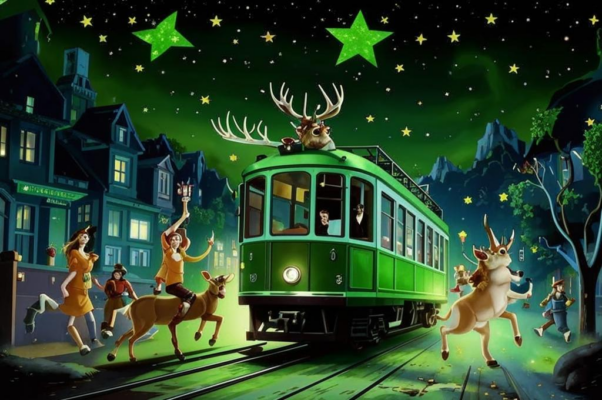 «Зеленую звезду несет трамвай на палке...»