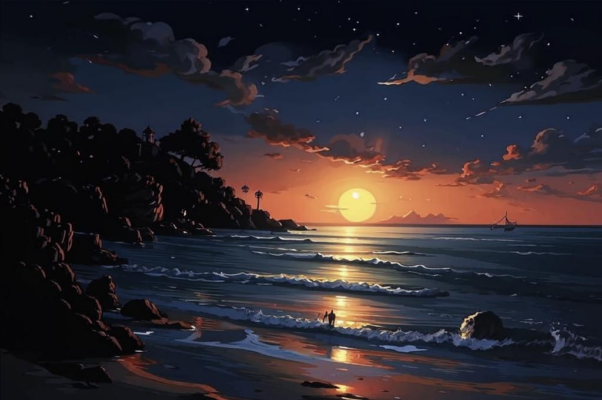 «Берег далек, морская гладь...»