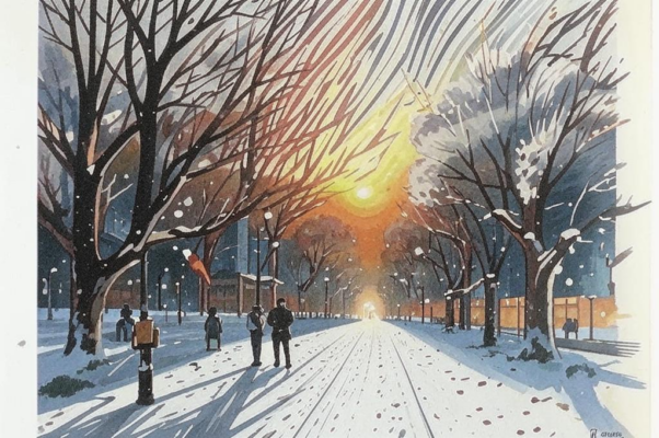 «Возлетает бесчувственный снег...»