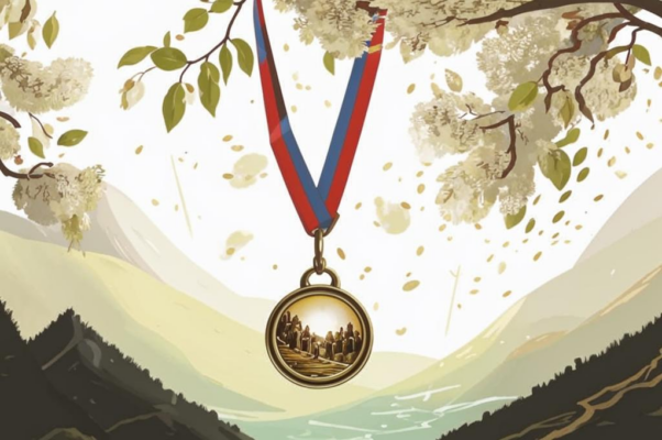 «Как медаль на шее у поэта...»