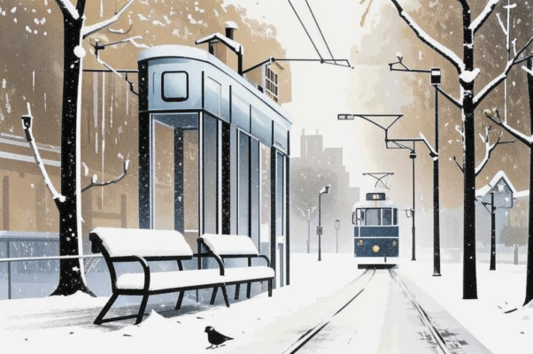 «Зимний просек тих и полон снега...»