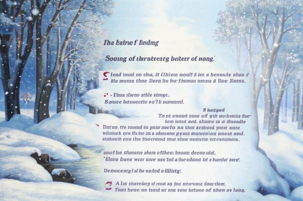 «Тише, горести. Смиряйтесь, звуки снега...»