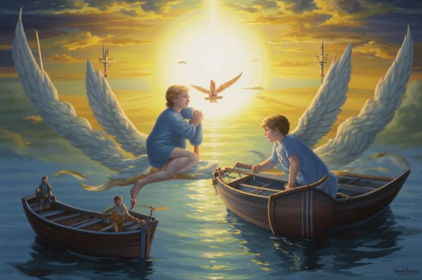 «Мальчик смотрит, белый пароходик...»