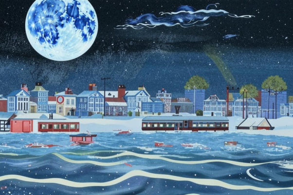 «Рождество расцветает. Река наводняет предместья...»